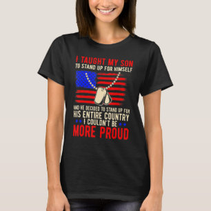 Stolze militärische Mama und Vater habe ich meinem T-Shirt