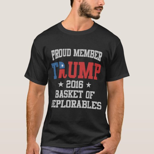 stolze Mitglieder trunp 2016 Korb deplorables T-Shirt (Vorderseite)