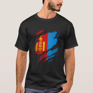 Stolze mongolische Shirts verdrehte mongolische Fl