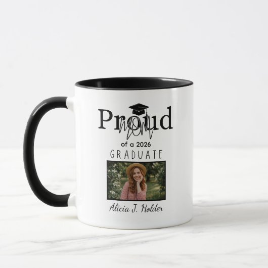 Stolze MUTTER 2026 Absolvent Abschlussgeschenk Mut Tasse (Links)