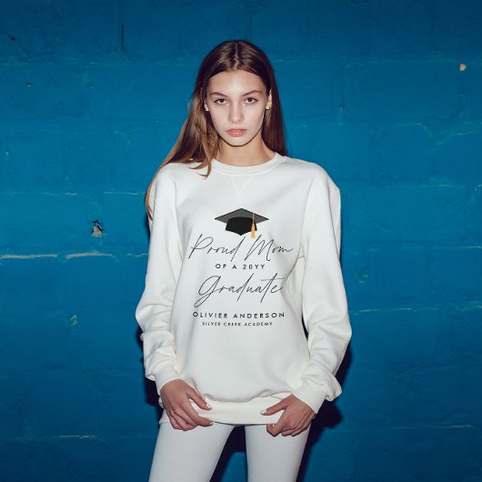Stolze Mutter aus einer Klasse von 20YY-Absolvente Sweatshirt