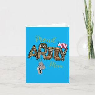 Stolze Mutter der Army Familie Muttertagsgeschenk Karte