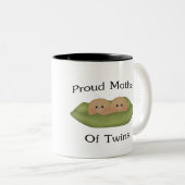 Stolze Mutter der Zwillinge Zweifarbige Tasse (VorderseiteRechts)