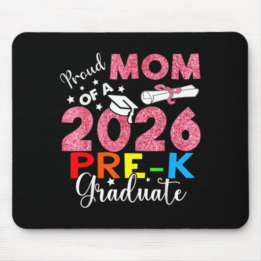 Stolze Mutter des 2026er Vorschulabsolventen Mutte Mousepad (Vorne)