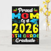 Stolze Mutter des 5. Klasses Absolventen 2026 Mutt Karte (Gelbe Blume)
