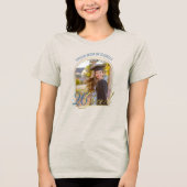 Stolze Mutter des Absolventen Benutzerdefiniertes  Tri-Blend Shirt (Vorderseite)