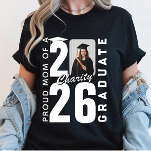 Stolze Mutter des Absolventen von 2026 Benutzerdef T-Shirt