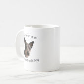 Stolze Mutter des australischen Brattle Dog Kaffeetasse (Vorderseite Links)