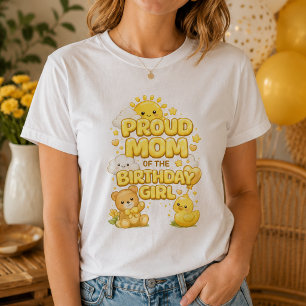 Stolze Mutter des Geburtstagsmädchens Damen T-Shir T-Shirt