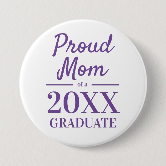 Stolze Mutter einer Absolventen-Party 2023 Button (Vorderseite)