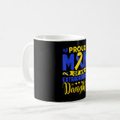 Stolze Mutter einer außergewöhnlichen Tochter down Kaffeetasse (Vorderseite Links)