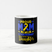Stolze Mutter einer außergewöhnlichen Tochter down Kaffeetasse (Mittel)