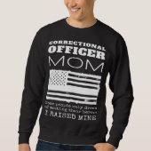 Stolze Mutter einer Mama des Anweisungsbefugten US Sweatshirt (Vorderseite)