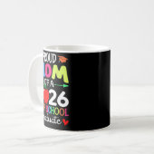 Stolze Mutter eines Abiturienten der Klasse 2026 Kaffeetasse (Vorderseite Links)