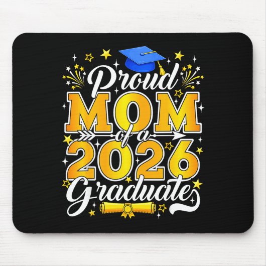 Stolze Mutter eines Absolventen der Abschlussklass Mousepad (Vorne)