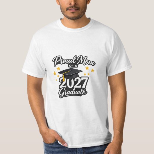 Stolze Mutter eines Absolventen der Abschlussklass T-Shirt (Vorderseite)
