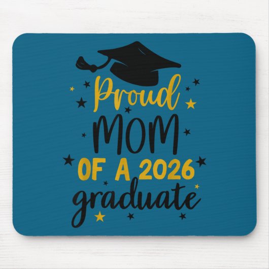 Stolze Mutter eines Absolventen der Klasse 2026 Mousepad (Vorne)