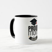 Stolze Mutter eines Absolventen Individuelle Tasse (Vorderseite Links)