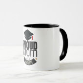 Stolze Mutter eines Absolventen Individuelle Tasse (VorderseiteRechts)