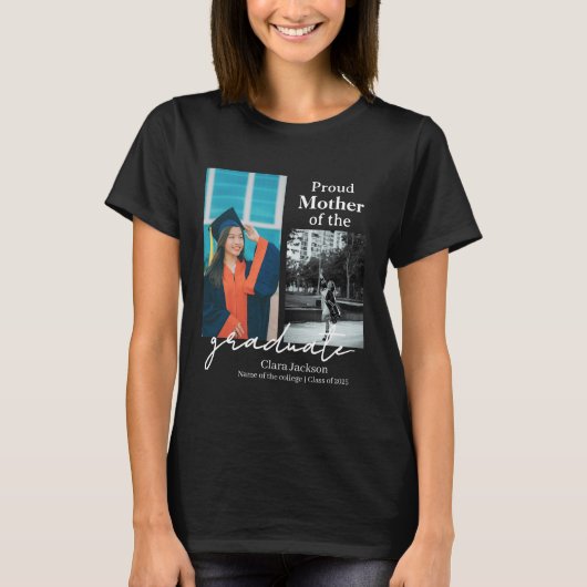 Stolze Mutter eines Absolventen T-Shirt (Vorderseite)