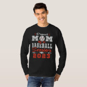 Stolze Mutter eines Baseball-Absolventen 2023 T-Shirt (Vorne ganz)