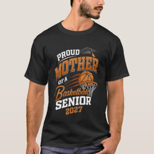 Stolze Mutter eines Basketball-Absolventen der Abs T-Shirt