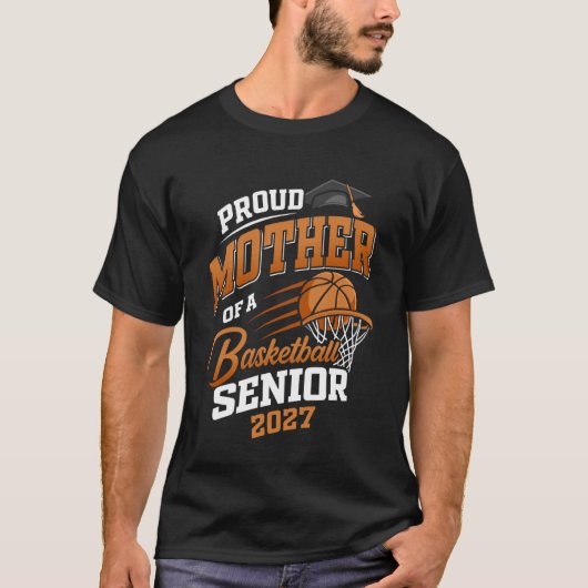 Stolze Mutter eines Basketball-Absolventen der Abs T-Shirt (Vorderseite)