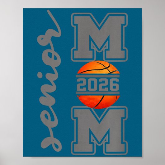Stolze Mutter eines Basketball-Athleten der Abschl Poster (Vorne)