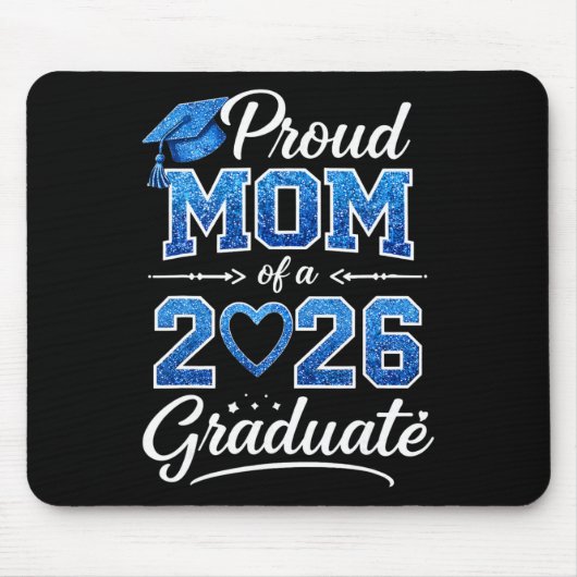 Stolze Mutter eines Cl von 2026 Absolventen Senior Mousepad (Vorne)