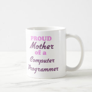 Stolze Mutter eines Computerprogrammierers Kaffeetasse