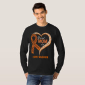 Stolze Mutter eines COPD-Kämpfers Band Herz T-Shirt (Vorne ganz)