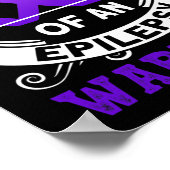 Stolze Mutter eines Epilepsie-Kriegers Epilepsie-B Poster (Ecke)