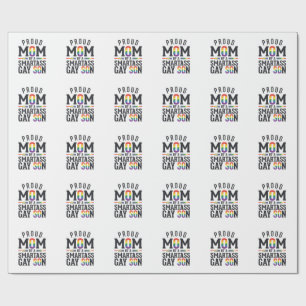 Stolze Mutter eines frechen schwulen Sohnes Vintag Geschenkpapier