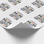 Stolze Mutter eines frechen schwulen Sohnes Vintag Geschenkpapier (Ecke)