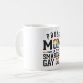 Stolze Mutter eines frechen schwulen Sohnes Vintag Kaffeetasse (Vorderseite Links)