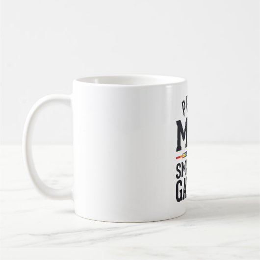 Stolze Mutter eines frechen schwulen Sohnes Vintag Kaffeetasse (Links)