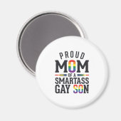 Stolze Mutter eines frechen schwulen Sohnes Vintag Magnet (Vorderseite/Rückseite)