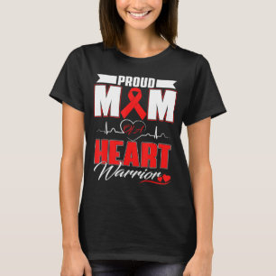 Stolze Mutter eines Herzens Kriegers Herzkrankheit T-Shirt
