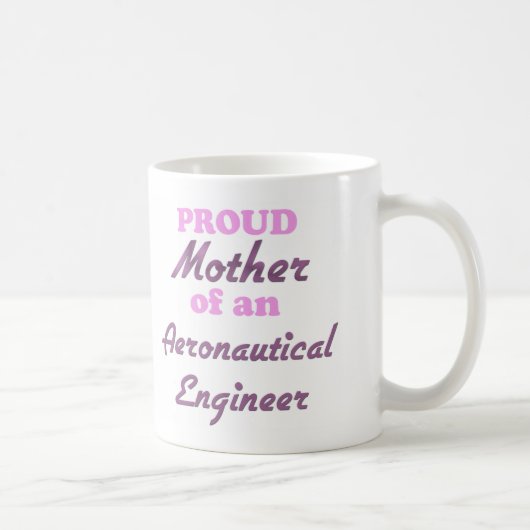 Stolze Mutter eines Luftfahrtingenieurs Kaffeetasse (Rechts)