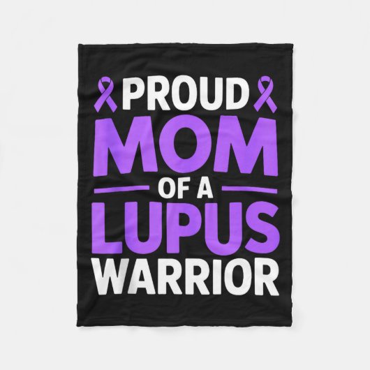 Stolze Mutter eines Lupus-Kriegers Kämpfer SLE-Bew Fleecedecke (Vorderseite)