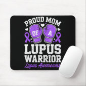 Stolze Mutter eines Lupus-Kriegers Kämpferbewussts Mousepad (Mit Mouse)