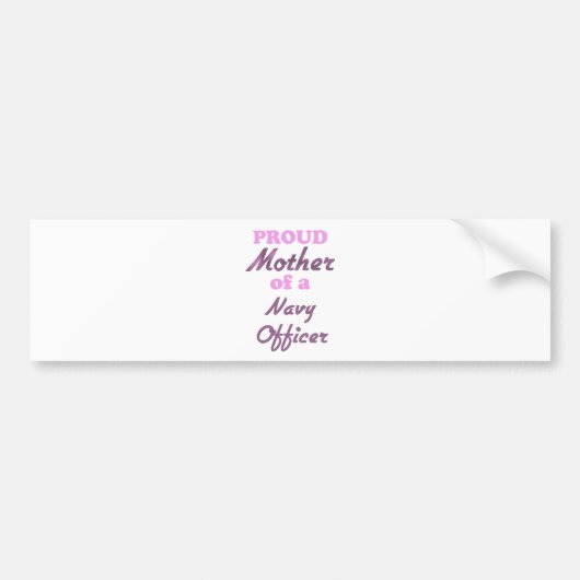 Stolze Mutter eines Marine-Offiziers Autoaufkleber (Vorne)