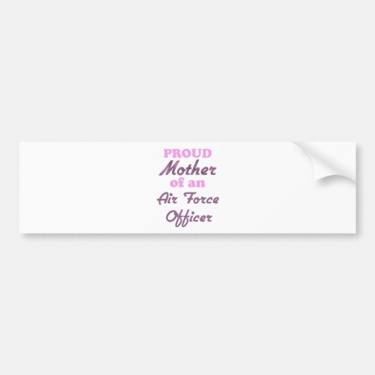 Stolze Mutter eines Offiziers der Luftwaffe Autoaufkleber (Vorne)