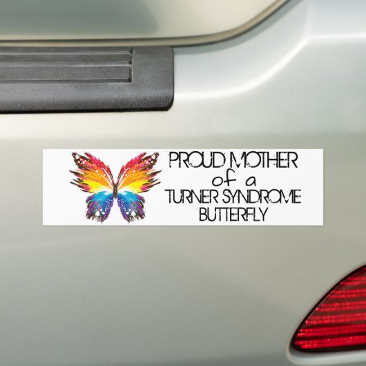 Stolze Mutter eines Schmetterling-Turner-Syndroms Autoaufkleber (Auf Auto)