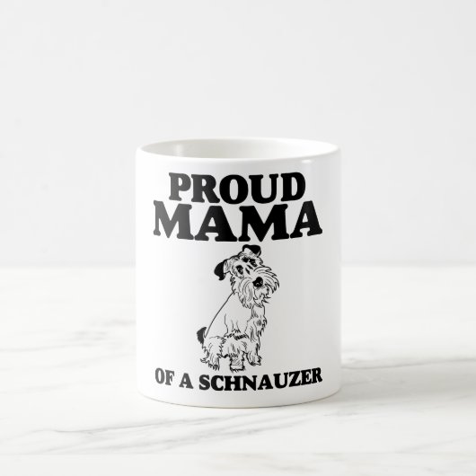 Stolze Mutter eines Schnauzer Kaffeetasse (Mittel)