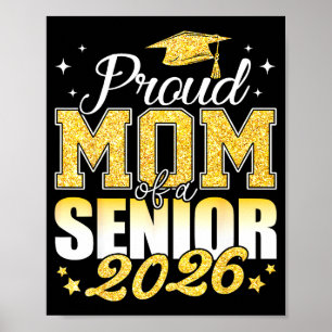 Stolze Mutter eines Seniors 2026 Abschlussjahrgang Poster