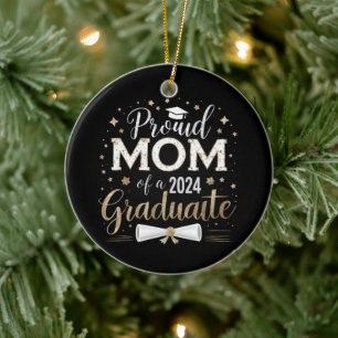 Stolze Mutter eines Seniors der Abschlussklasse 20 Keramik Ornament