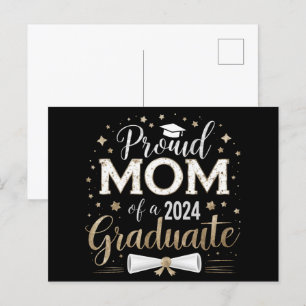 Stolze Mutter eines Seniors der Abschlussklasse 20 Postkarte