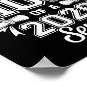 Stolze Mutter eines Seniors der Klasse 2026 Abschl Poster (Ecke)