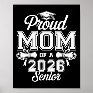 Stolze Mutter eines Seniors der Klasse 2026 Abschl Poster